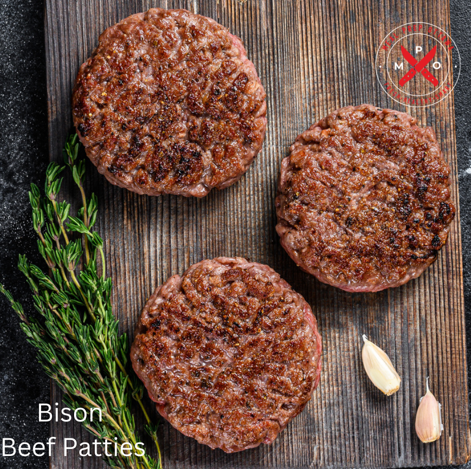 Bison Beef Patties 1lb / 16oz / 4 servings